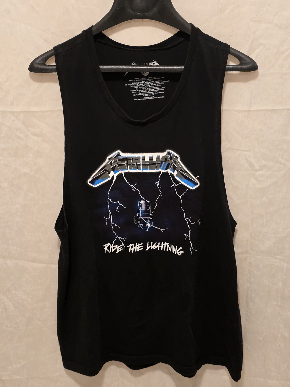 Metallica Ride The Lightning Muscle Tank Top